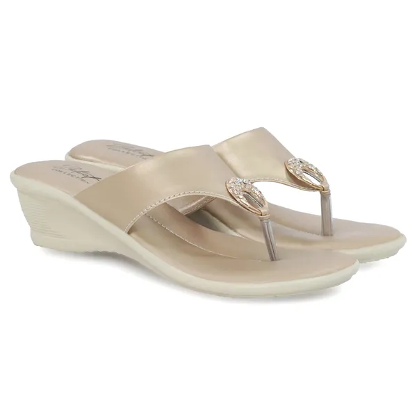 Beige_Synthetic_Leather_Toe_Ring_Wedge_Sandals_For_Women