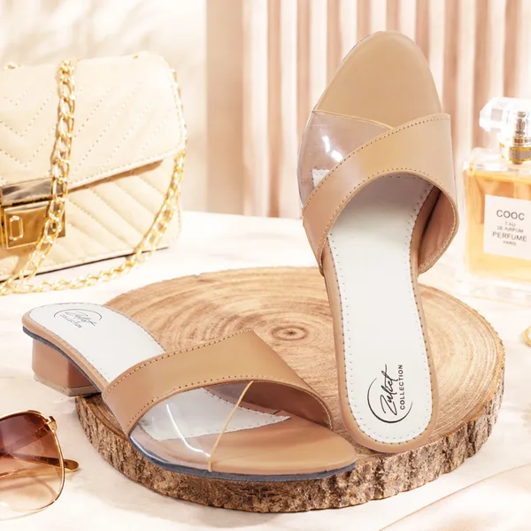 Tan_Synthetic_Leather_Flat_Open_Toe_Sandals_For_Women