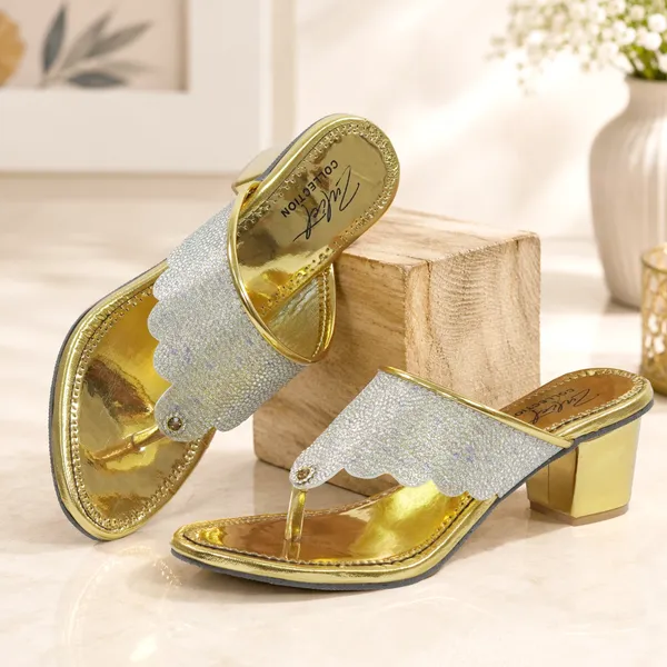 Gold_Synthetic_Embellished_Scalloped_Block_Heel_Sandals_For_Women