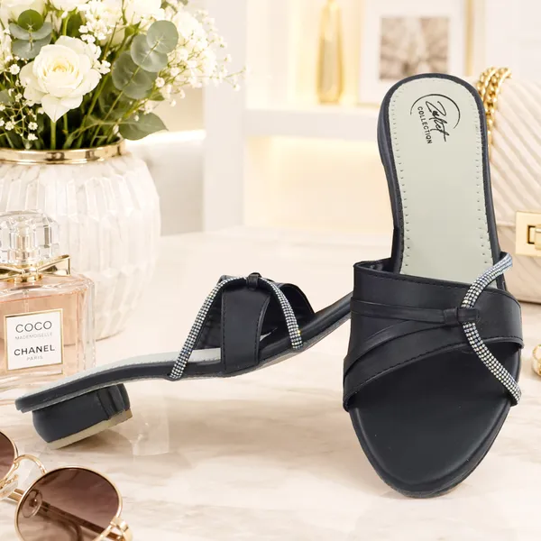 Black_Synthetic_Leather_Embellished_Block_Heel_Sandals_For_Women