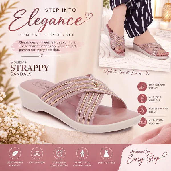 Pink_Synthetic_Strappy_Shimmer_Wedge_Sandals_For_Women
