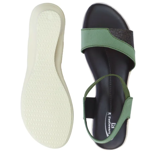Green_Synthetic_Leather_Glitter_Strap_Wedge_Sandals_For_Women