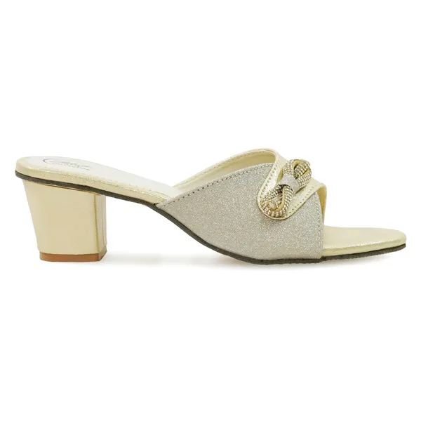 Beige_Synthetic_Bow_Chain_Slip-On_Block_Heel_Mules_For_Women