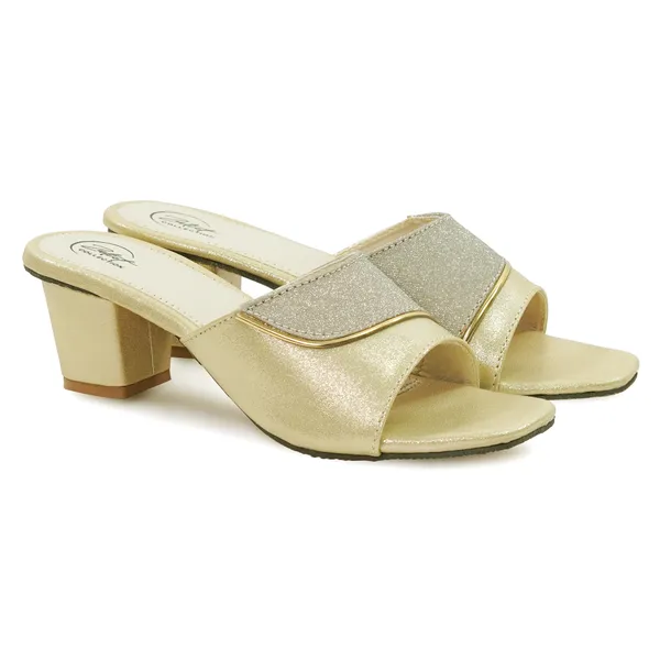 Gold_Synthetic_Block_Heel_Open_Toe_Mules_For_Women