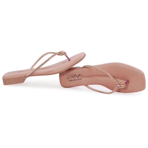 Pink_Synthetic_Leather_Embellished_Block_Heel_Sandals_For_Women