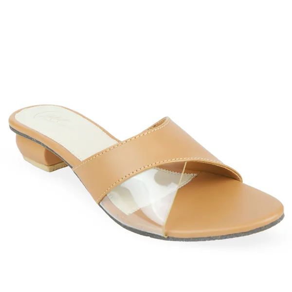 Tan_Synthetic_Leather_Flat_Open_Toe_Sandals_For_Women