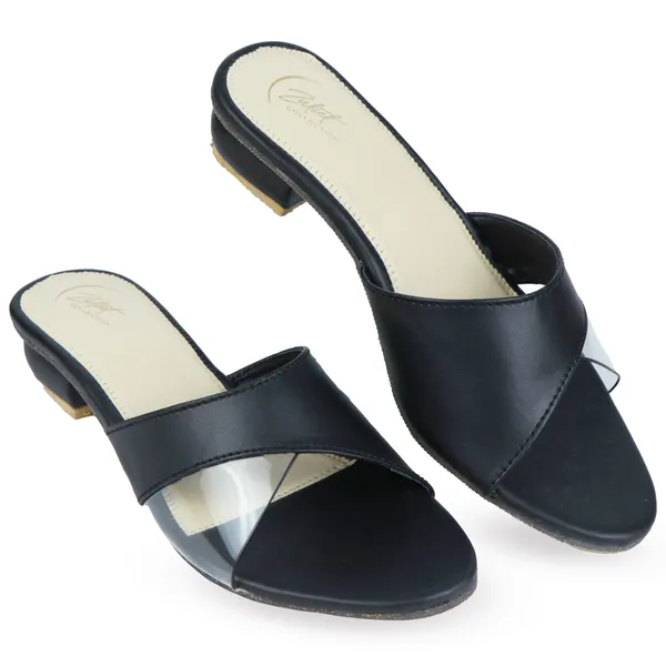 Black_Synthetic_Leather_Flat_Open_Toe_Sandals_For_Women