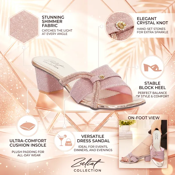 Pink_Synthetic_Glitter_Embellished_Block_Heel_Sandals_For_Women