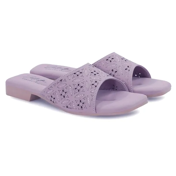 Lilac_Synthetic_Leather_Perforated_Block_Heel_Slides_For_Women