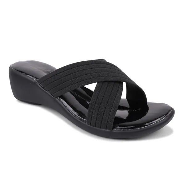 Black_Synthetic_Crossover_Strap_Wedge_Sandals_For_Women