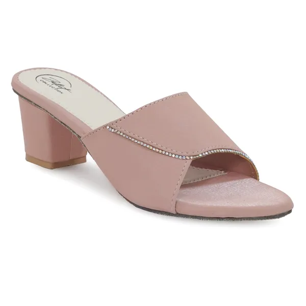 Pink_Synthetic_Leather_Open_Toe_Block_Heel_Sandals_For_Women