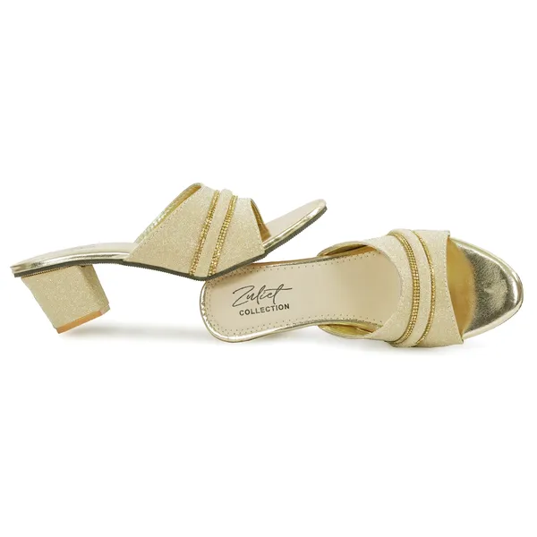 Gold_Glitter_Embellished_Wedge_Sandals_For_Women