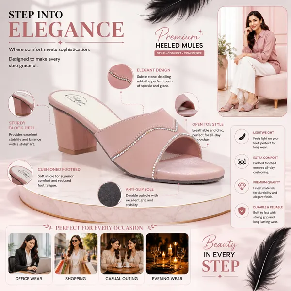 Pink_Synthetic_Leather_Embellished_Slip-On_Block_Heel_Sandals_For_Women