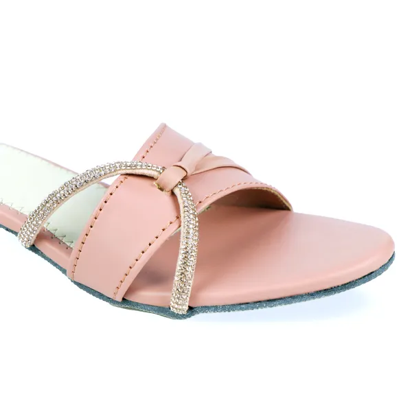 Pink_Synthetic_Leather_Embellished_Block_Heel_Sandals_For_Women