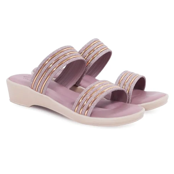 Pink_Synthetic_Glitter_Multi-Strap_Wedge_Sandals_For_Women
