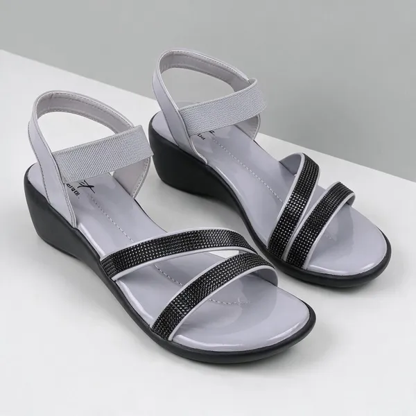 Grey_Patent_Leather_Embellished_Strap_Wedge_Sandals_For_Women