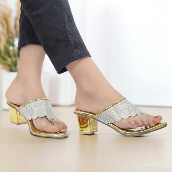 Gold_Synthetic_Embellished_Scalloped_Block_Heel_Sandals_For_Women