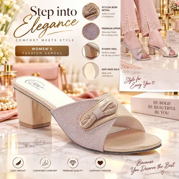 Rose_Gold_Synthetic_Glitter_Bow_Cross_Strap_Block_Heel_Sandals_For_Women