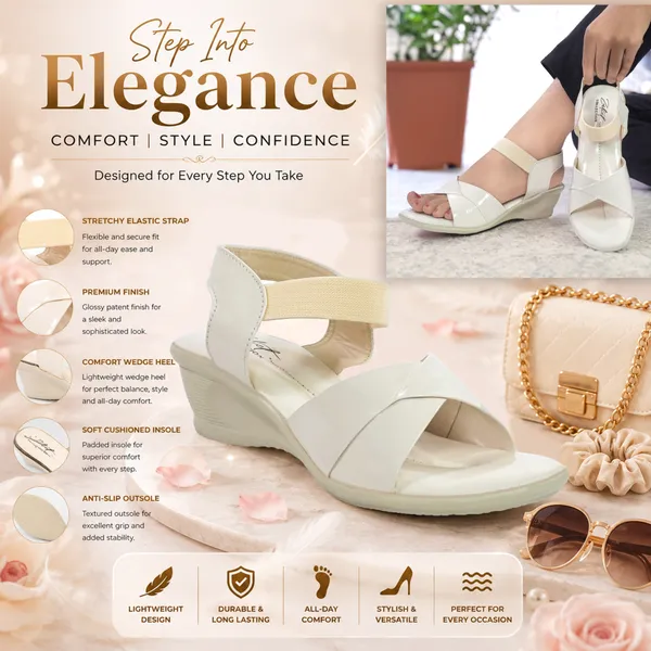 White_Patent_Leather_Open_Toe_Wedge_Sandals_For_Women
