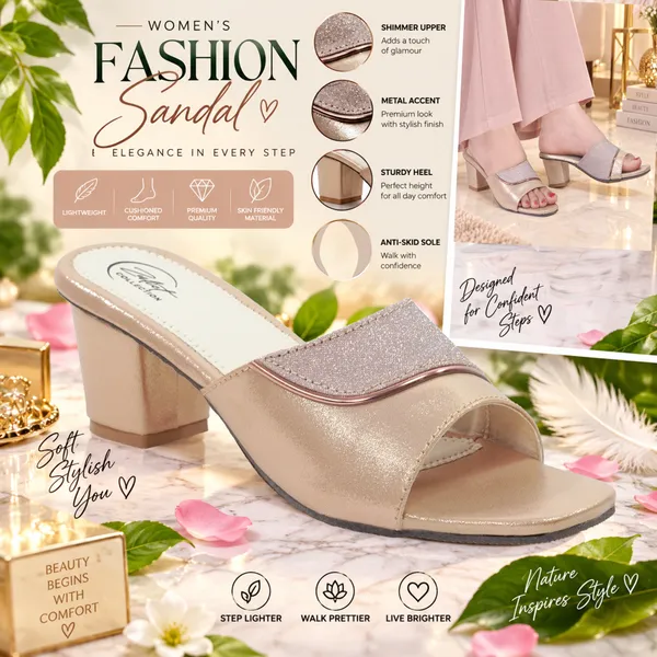 Beige_Synthetic_Metallic_Shimmer_Slip-On_Block_Heel_Mules_For_Women