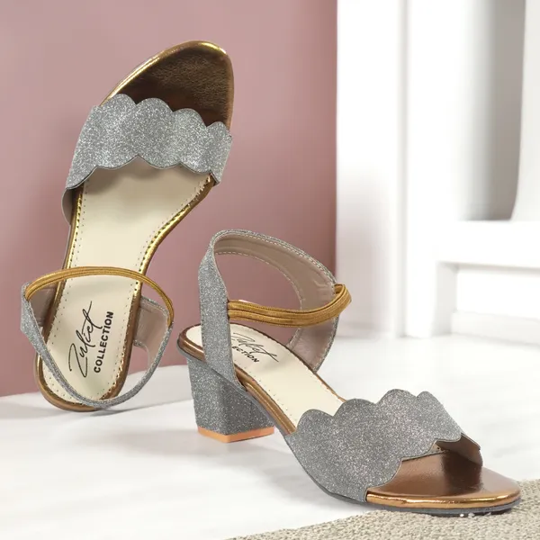 Silver_Glitter_Scalloped_Strap_Block_Heel_Sandals_For_Women