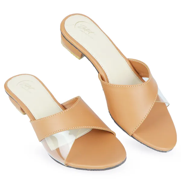 Tan_Synthetic_Leather_Flat_Open_Toe_Sandals_For_Women