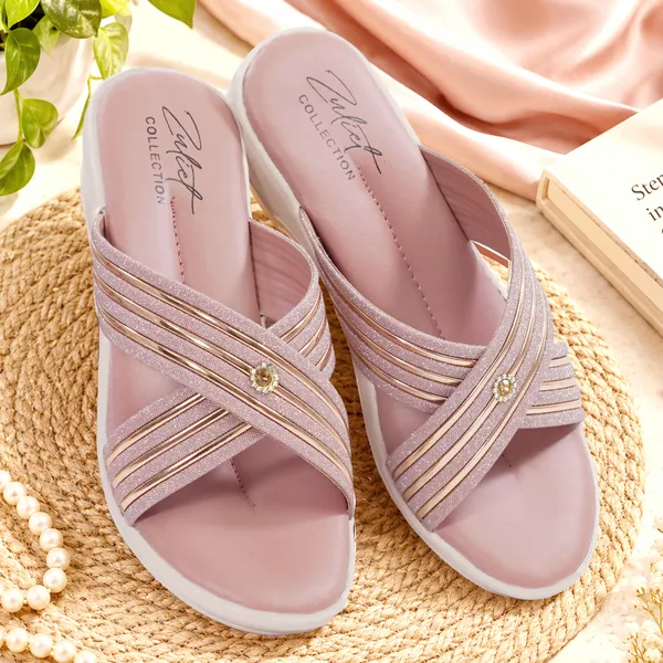 Pink_Synthetic_Strappy_Shimmer_Wedge_Sandals_For_Women