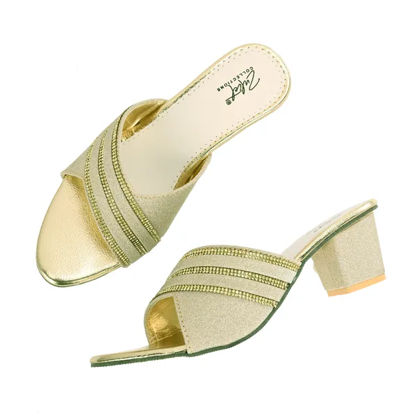 Gold_Glitter_Slip_On_Wedge_Sandals_For_Women