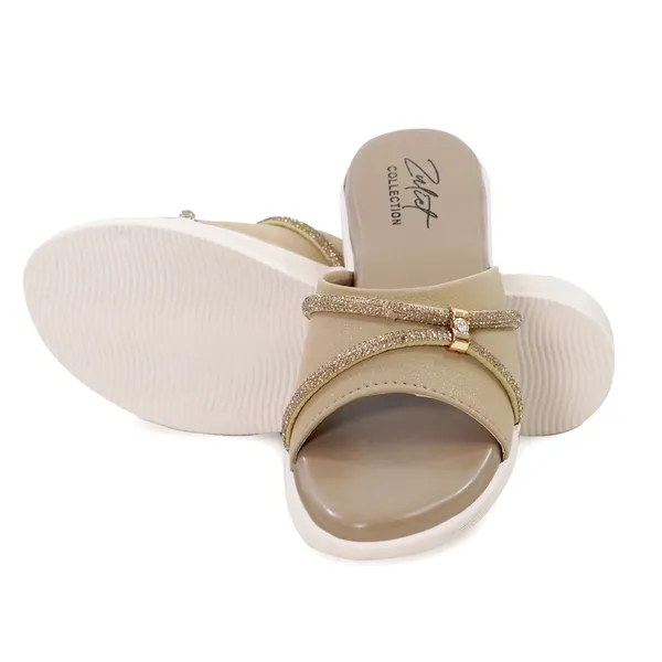 Beige_Synthetic_Leather_Embellished_Strap_Wedge_Sandals_For_Women