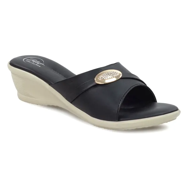 Black_Synthetic_Leather_Open_Toe_Wedge_Sandals_For_Women