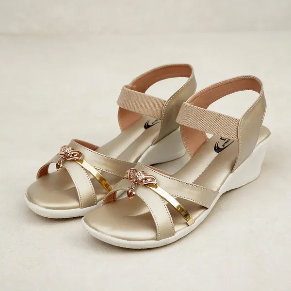 Beige_Synthetic_Leather_Bow_Detail_Ankle_Strap_Wedge_Sandals_For_Women