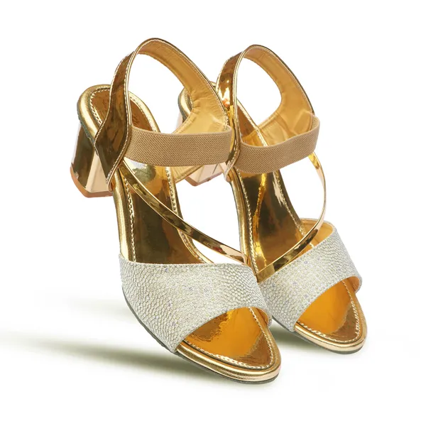 Gold_Synthetic_Metallic_Block_Heel_Sandals_For_Women