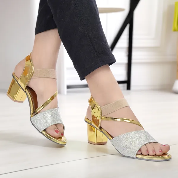 Gold_Synthetic_Metallic_Block_Heel_Sandals_For_Women