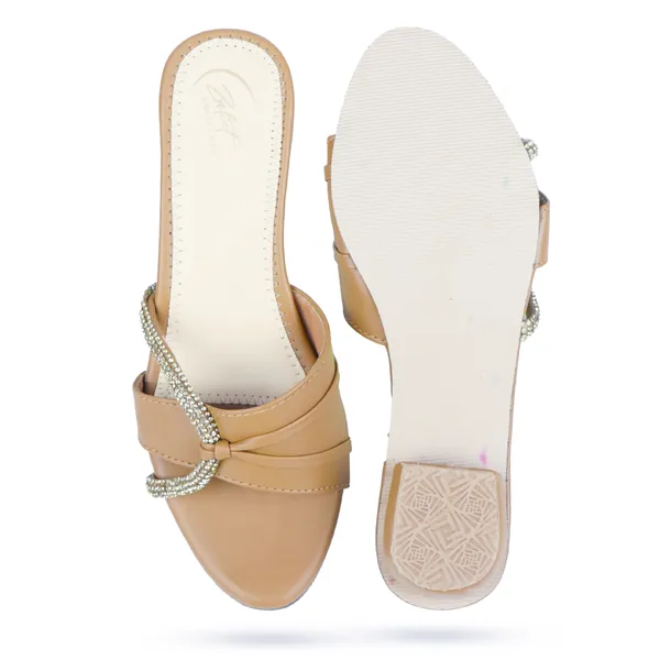 Tan_Synthetic_Leather_Embellished_Block_Heel_Sandals_For_Women