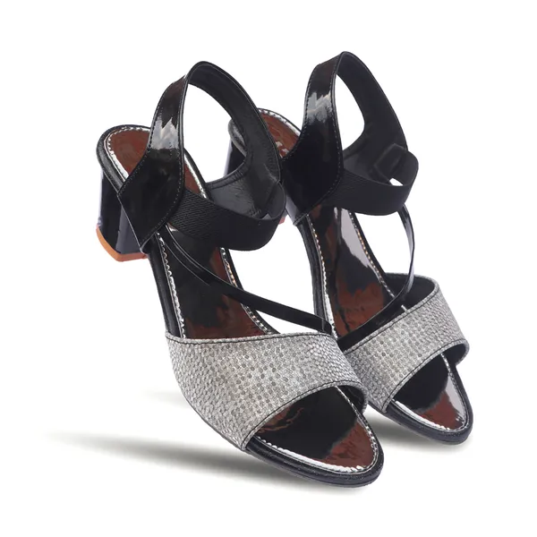 Black_Synthetic_Textured_Strap_Wedge_Sandals_For_Women