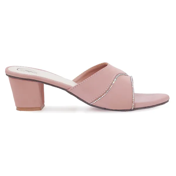 Pink_Synthetic_Leather_Embellished_Slip-On_Block_Heel_Sandals_For_Women