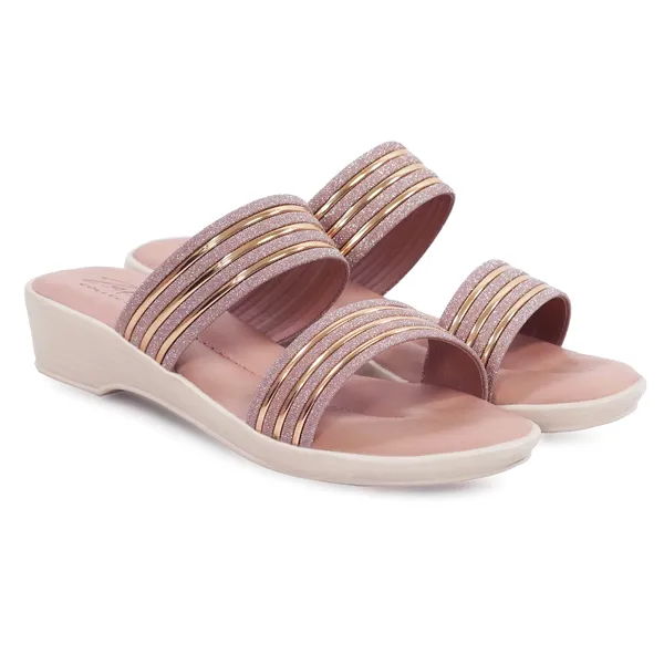 Rose_Gold_Synthetic_Shimmer_Multi-Strap_Wedge_Sandals_For_Women