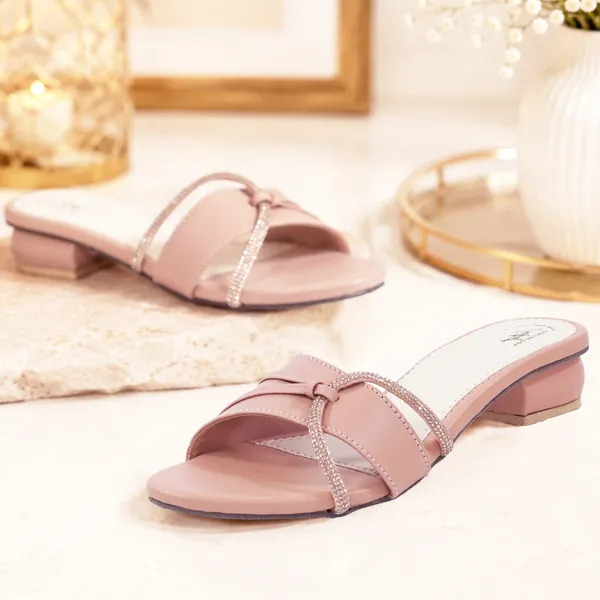 Pink_Synthetic_Leather_Embellished_Block_Heel_Sandals_For_Women
