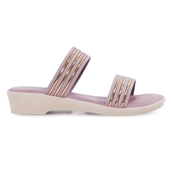 Pink_Synthetic_Glitter_Multi-Strap_Wedge_Sandals_For_Women