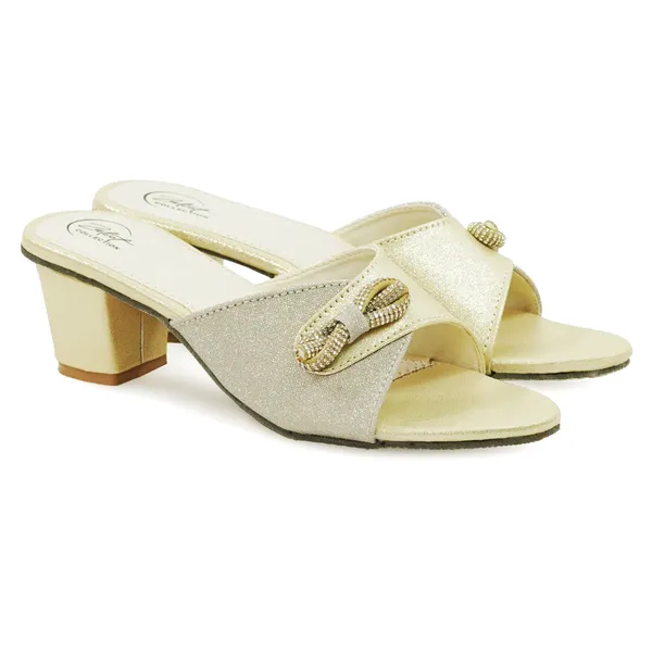Beige_Synthetic_Bow_Chain_Slip-On_Block_Heel_Mules_For_Women