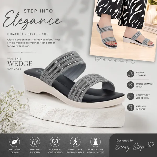 Silver_Synthetic_Glitter_Multi-Strap_Wedge_Sandals_For_Women
