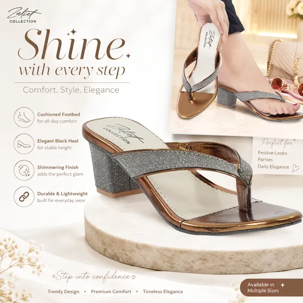 Silver_Glitter_Crossover_Toe_Post_Block_Heel_Sandals_For_Women