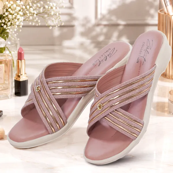 Pink_Synthetic_Strappy_Shimmer_Wedge_Sandals_For_Women