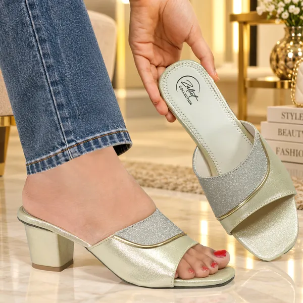 Gold_Synthetic_Block_Heel_Open_Toe_Mules_For_Women