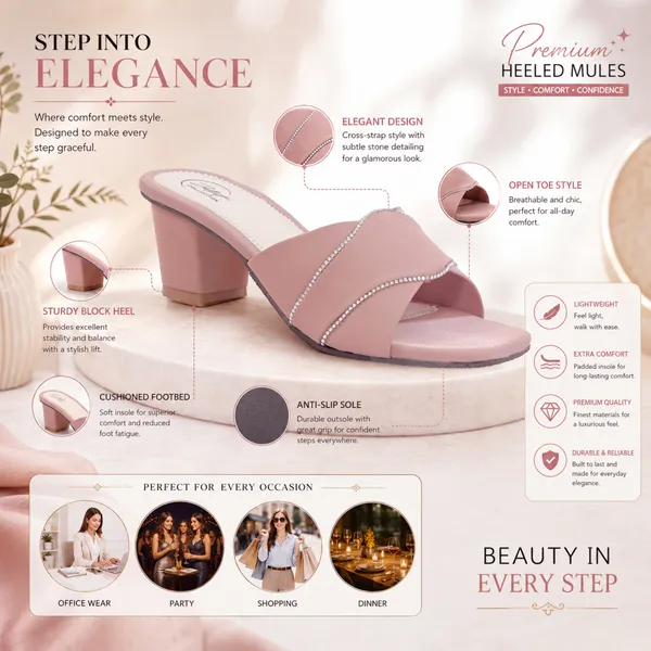 Pink_Synthetic_Leather_Rhinestone_Block_Heel_Mules_For_Women