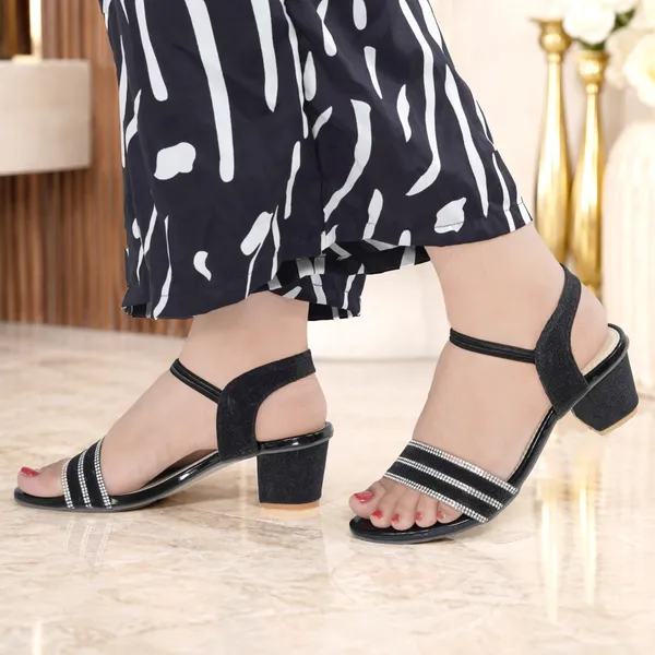 Black_Synthetic_Embellished_Ankle_Strap_Block_Heel_Sandals_For_Women