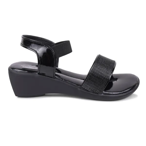 Black_Patent_Leather_Open_Toe_Wedge_Sandals_For_Women