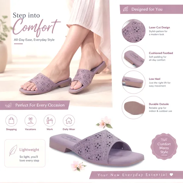 Lilac_Synthetic_Leather_Perforated_Block_Heel_Slides_For_Women