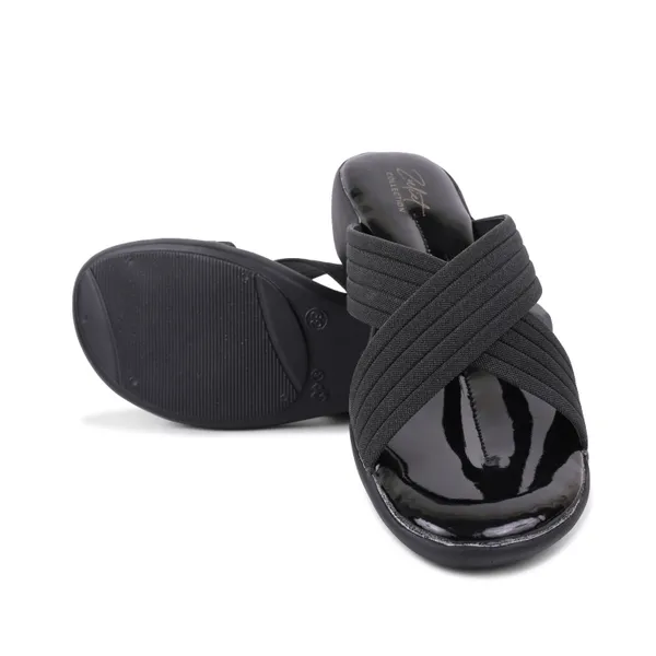 Black_Synthetic_Crossover_Strap_Wedge_Sandals_For_Women