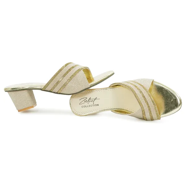 Gold_Glitter_Slip_On_Wedge_Sandals_For_Women